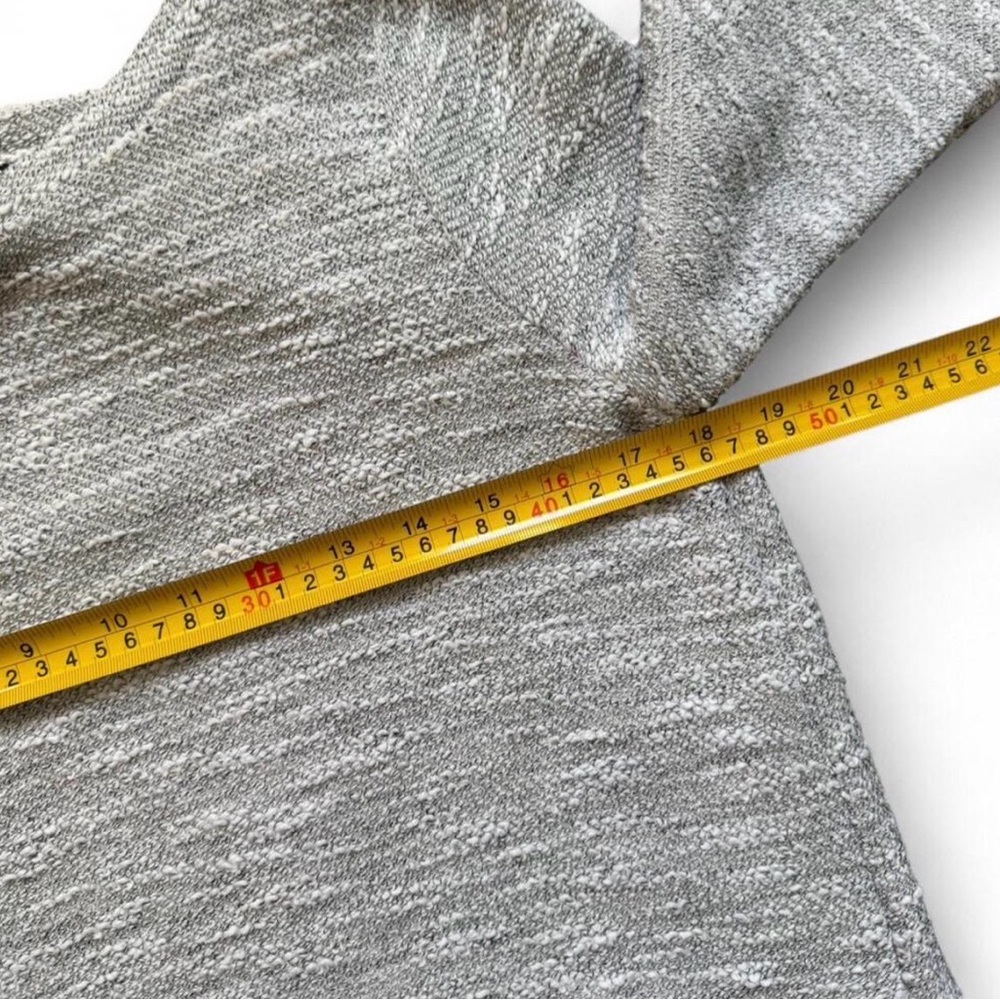 Anthropologie Postmark Gray and Cream Layered Long Sleeve Top - Picture 4 of 5
